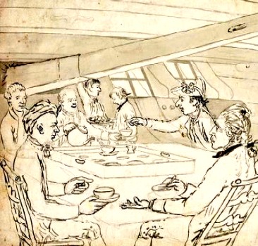 Officers Drinking Tea